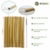 eccoz 12er pack bambus strohhalme travelbag reinigungsbuerste wiederverwendbar n 4