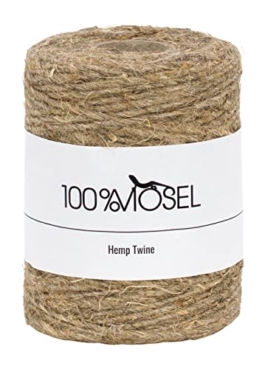 Mosel Hanfkordel (2 mm x 100 m) &#8211; nachhaltige Schnur aus Hanf