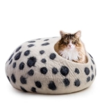 Woolygon &#8211; Katzenhöhle aus Wolle, handgefertigt aus 100 % Merinowolle