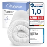 Dailydream viscoelastischer Matratzentopper Model M mit Memory Foam, 140x200x5cm, Effekt Edition Clean Ocean